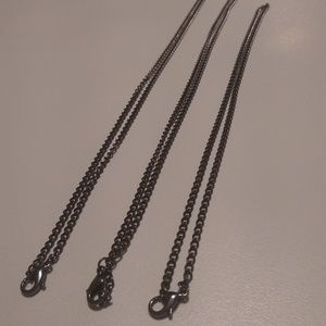 Gunmetal Curb Chain Set